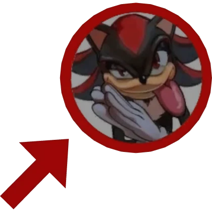😜 freaky shadow sonic meme arrow circle red