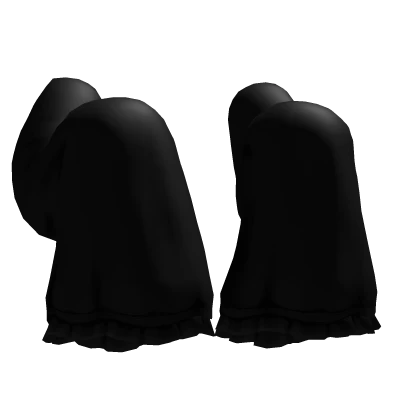 ୨୧: kawaii posed halloween ghost sleeves black