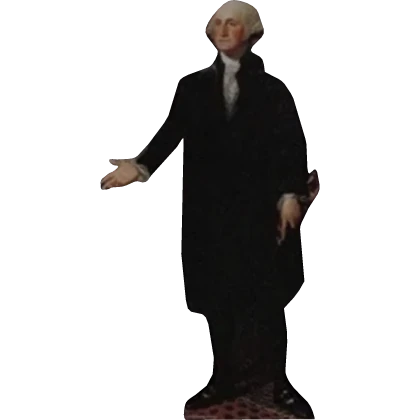 George Washington the first presidet cutout Board