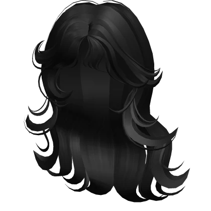 ♡ emo goth zombie hair in black