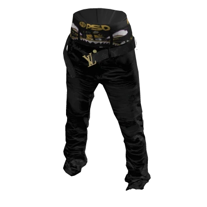 Jeans w/ LV Belt