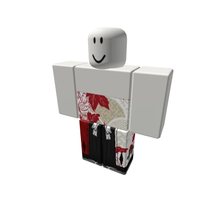 Red and White Yukata (-)