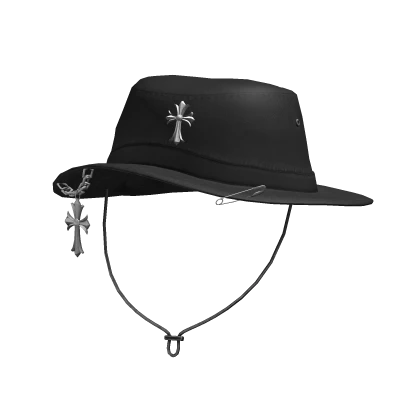 Black Emo Bucket Hat