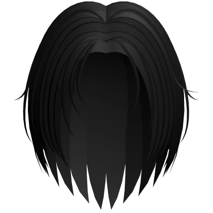 Visual Kei Long Parted Boy Hair (Black)