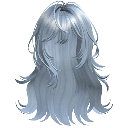 Sky Blue Graceful Layered Hair