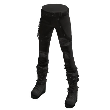 Goth Boots and Ripped Jeans