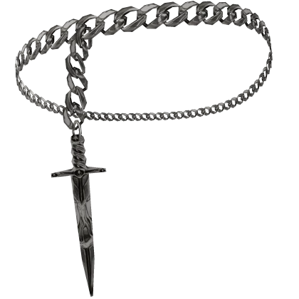 Chrome Sword Sterling Silver Chain Circlet