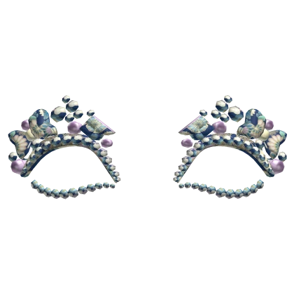 traditional mermaid deco eyeshadow with gems 