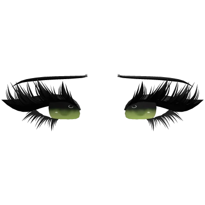 ♡ serene lashes (green)