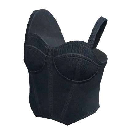 Denim Corset Cami Y2K Blue