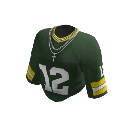Green Cropped Sporty Jersey 