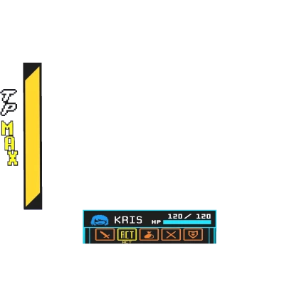Deltarune Kris TP + Action Bar 