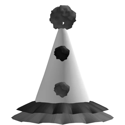 ✰ Black Kidcore Clown Party Hat ✰