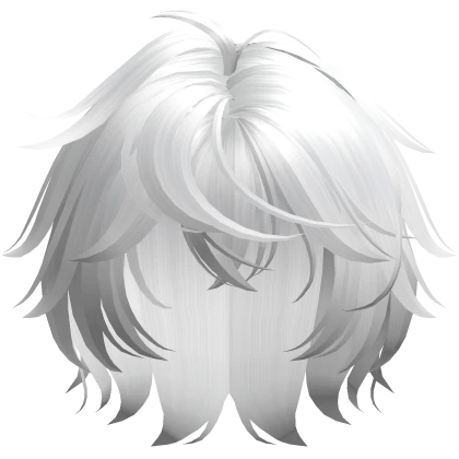 White Messy Anime Stylish Boy Hair