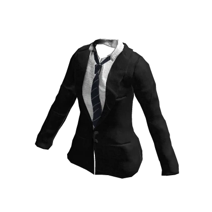 Severance: Mark's black top suit with stripe tie