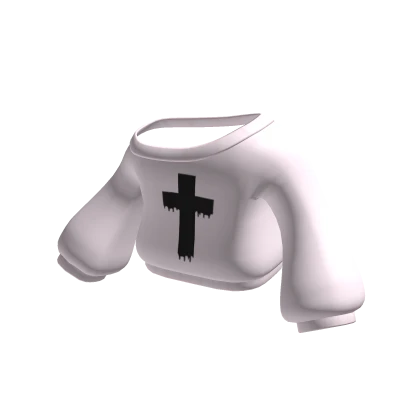 ♡ : pink pastel goth oversized cross sweater