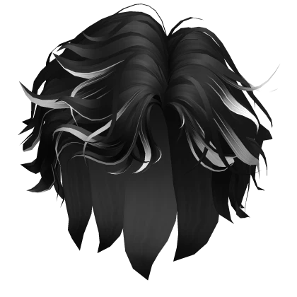 Black & White Wavy Boy Hair