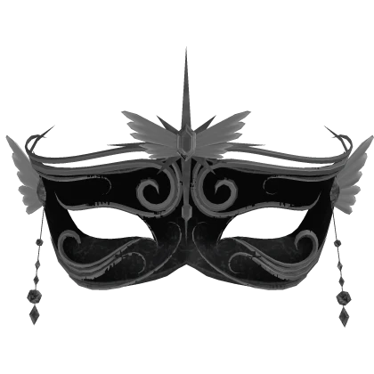 venetian mask in black