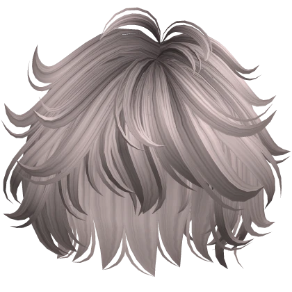 Messy Fluffy Anime Boy Hair (Ash Blonde)