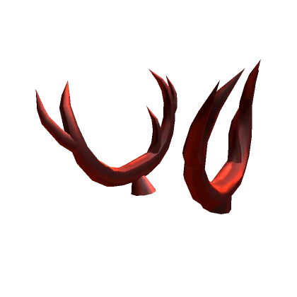 Foil Antlers Red