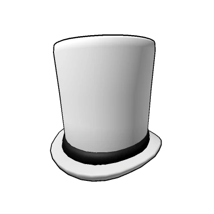 White Void Top Hat - Cartoony Outline