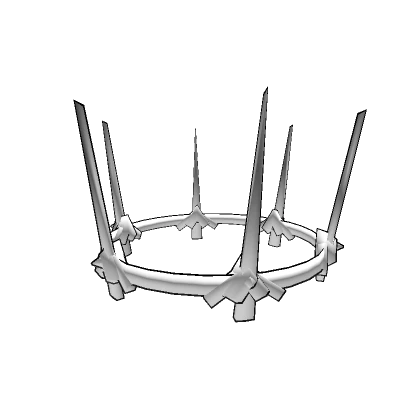 White Void Imperial Crown - Cartoony Outline