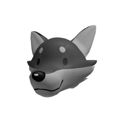 Dark Gray Fox Head - Kawaii Anime Costume