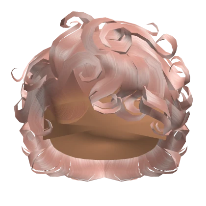 ☆ | Baby Pink Curly Bixie Cut