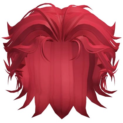 Red - Anime Slicked Back Hair (Short Version)