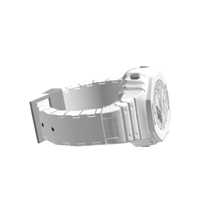 White D-Shock Digital Watch