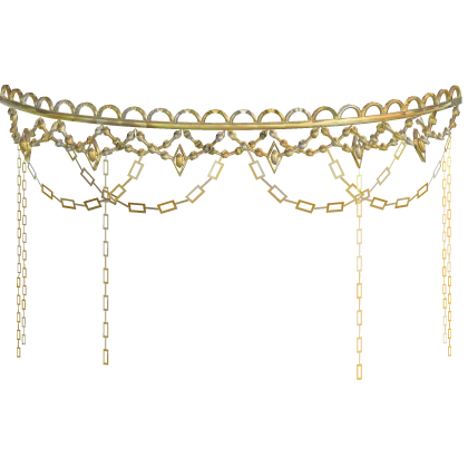 gold chain veil