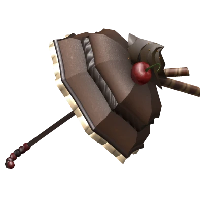 Sweet Chocolate Cake Ruffle Umbrella