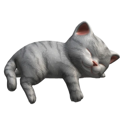 Gray Tabby Cat Sleeping on Right Shoulder