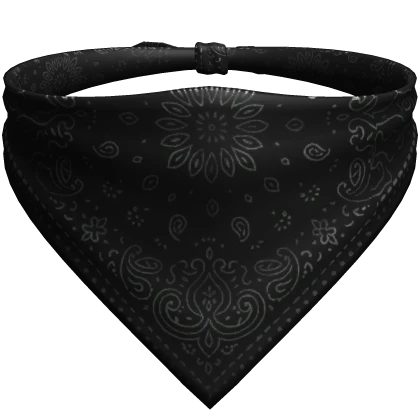 Black Paisley Bandana