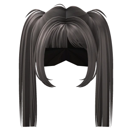 Cute Long Harajuku Jirai Pigtails (Ash Grey)