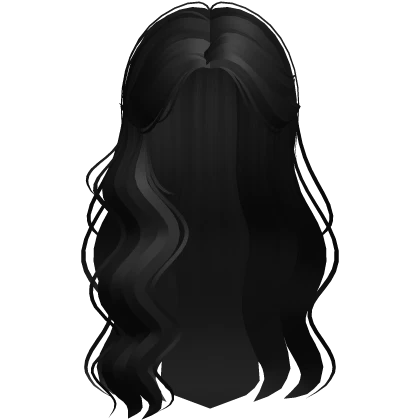 Black Wispy Wavy Summer Hair