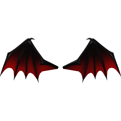 Bat Wings Red Gothic Ripped Demon Ghost Mythic Y2K