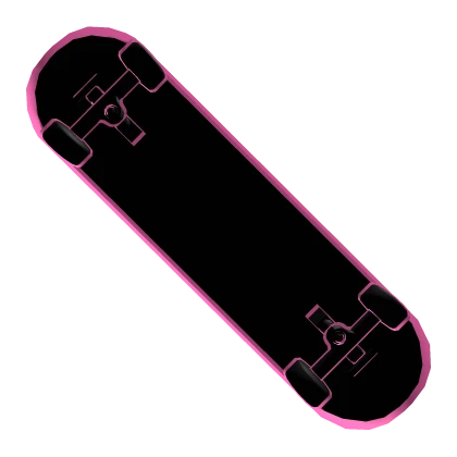Cartoony Pink Skateboard