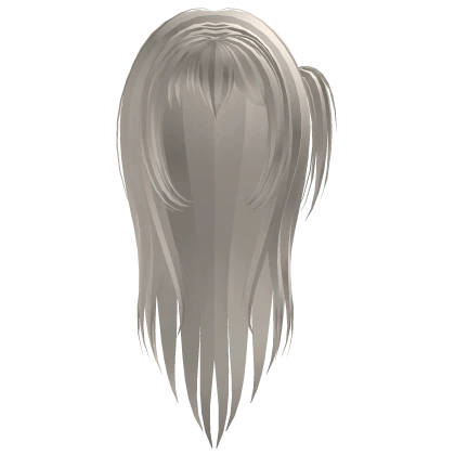 striped spiked hair with side pigtail in blonde