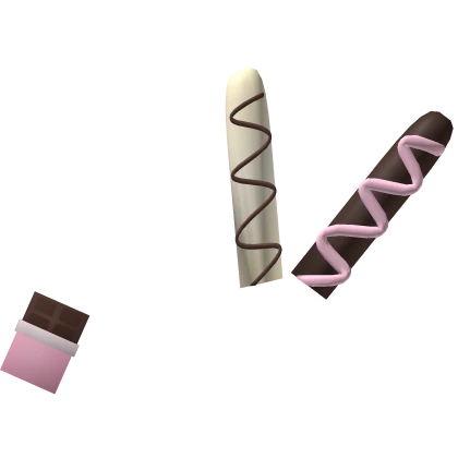 ♡ delicious choco pocky on head