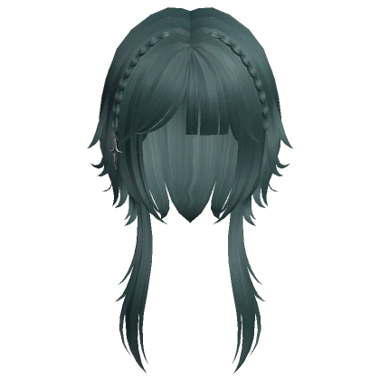 ouji harajuku jellyfish hair w/ star clip (teal)