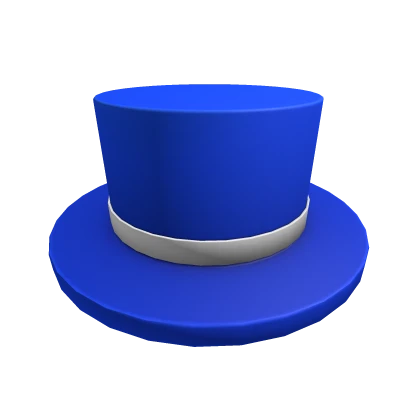 White Band Blue Top Hat 