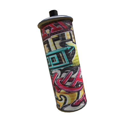 can of graffiti on waist