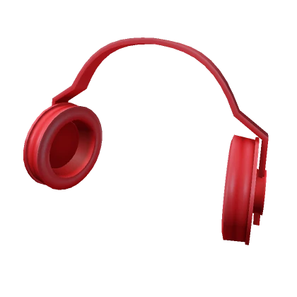 Pixel Heart Headset - Red