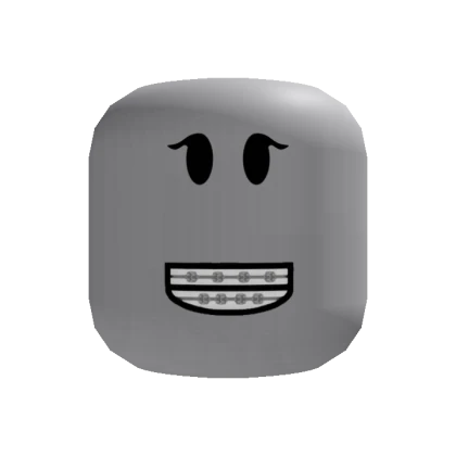 Silver Brace Girl Face (RECOLORABLE)