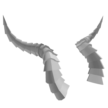 [PBR] silver metallic horns