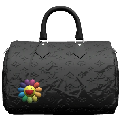 ✭ KAMI CHROME MONOGRAM BAG IN BLACK