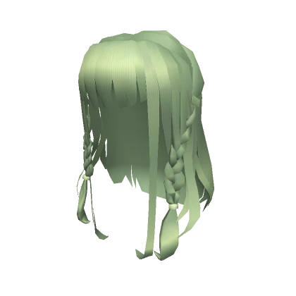 Long Hair Braids with Bangs - Fairy Green (3.0)