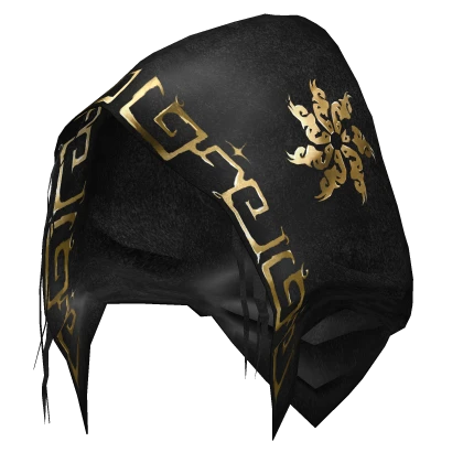 Gaian Sorcerer Distressed Gold Rune Hood