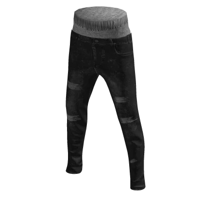 Skinny Boxer Jeans - Black